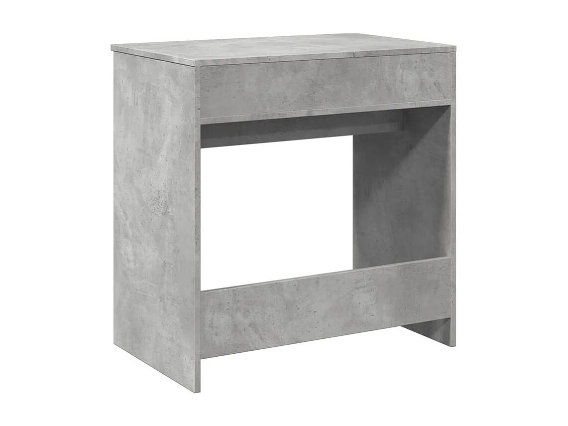 Coiffeuse avec miroir gris béton 73x46,5x120