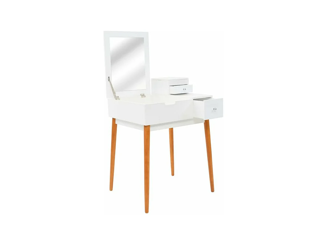 Coiffeuse avec miroir MDF 60 x 50x86