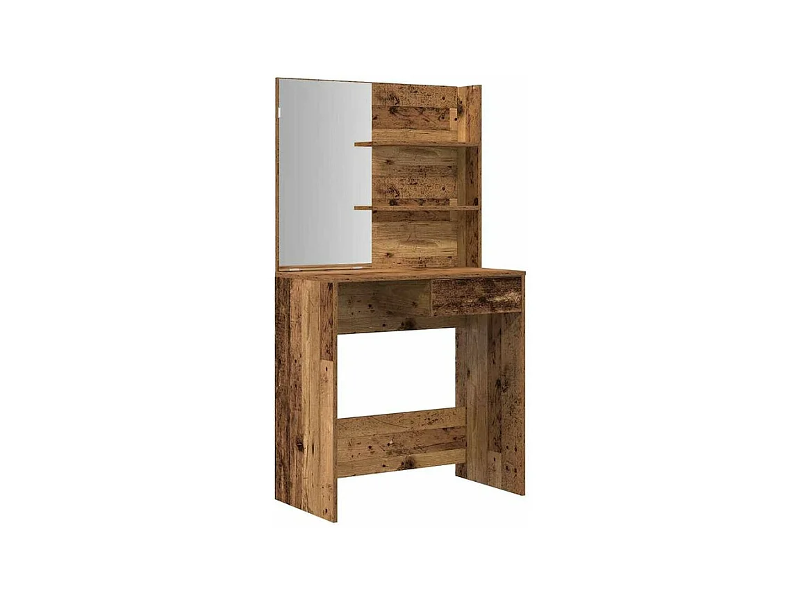 Ensemble de coiffeuse vieux bois bois d'ingénierie