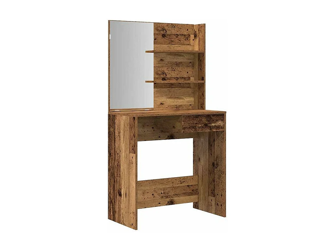 Ensemble de coiffeuse vieux bois bois d'ingénierie