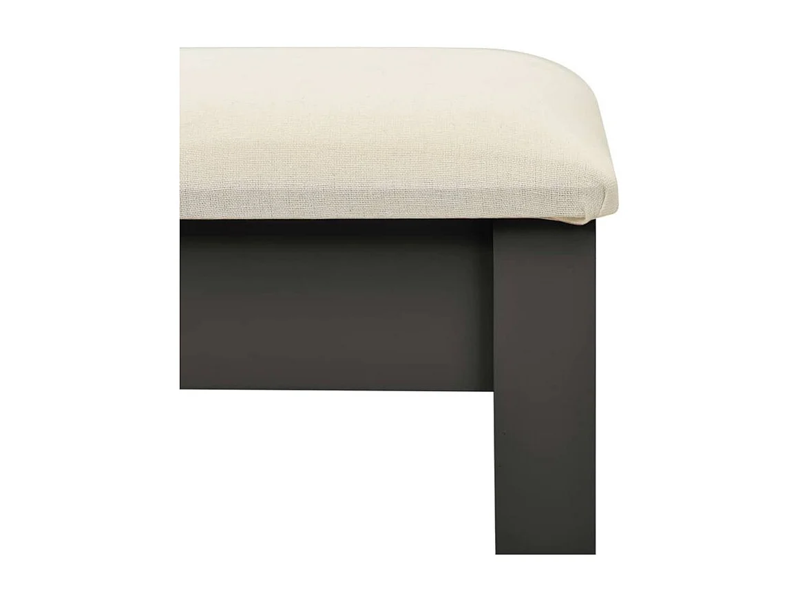 Coiffeuse et tabouret Gris 65x36x128 Bois de paulownia MDF