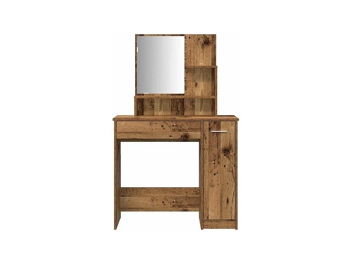 Ensemble de coiffeuse vieux bois bois d'ingénierie