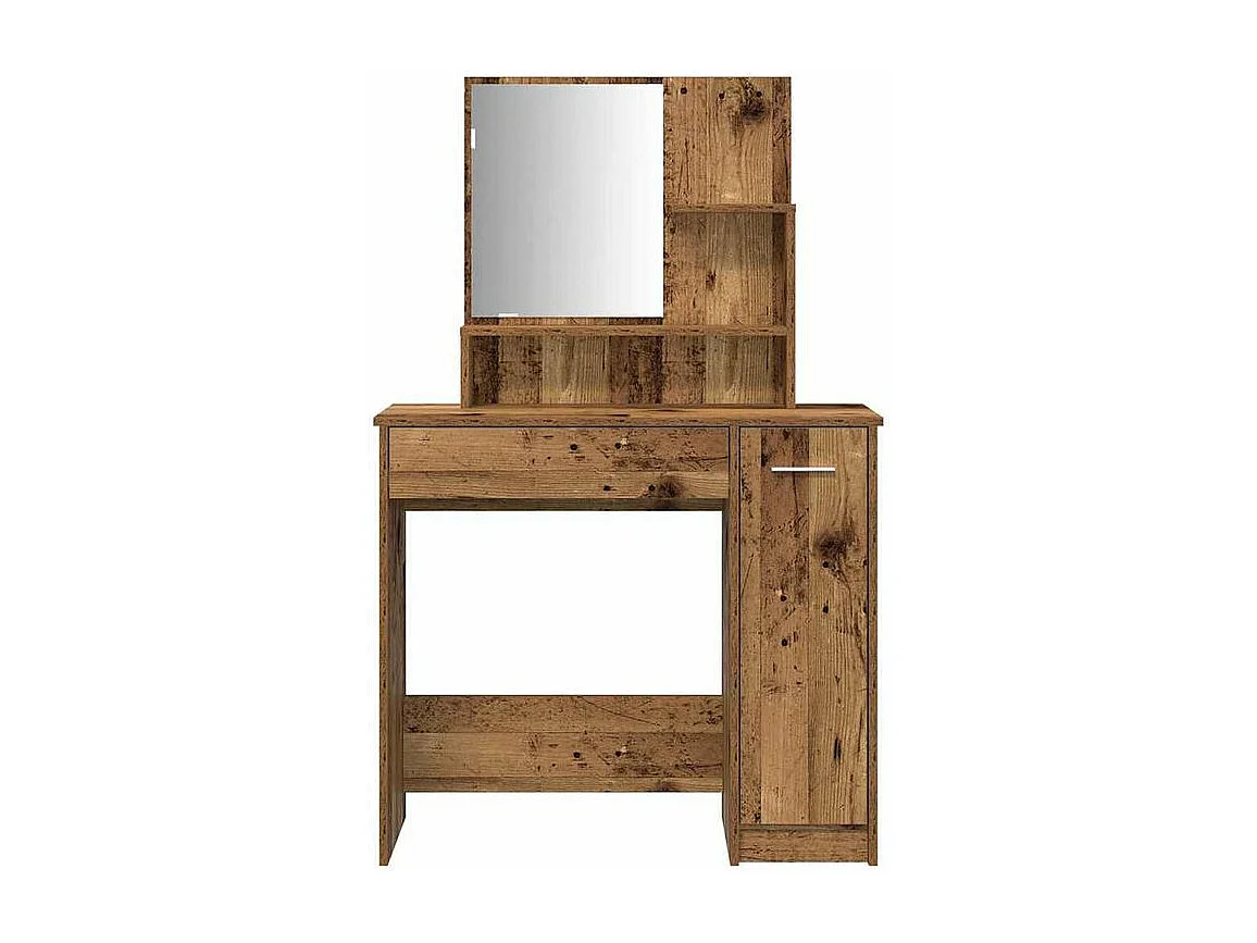 Ensemble de coiffeuse vieux bois bois d'ingénierie