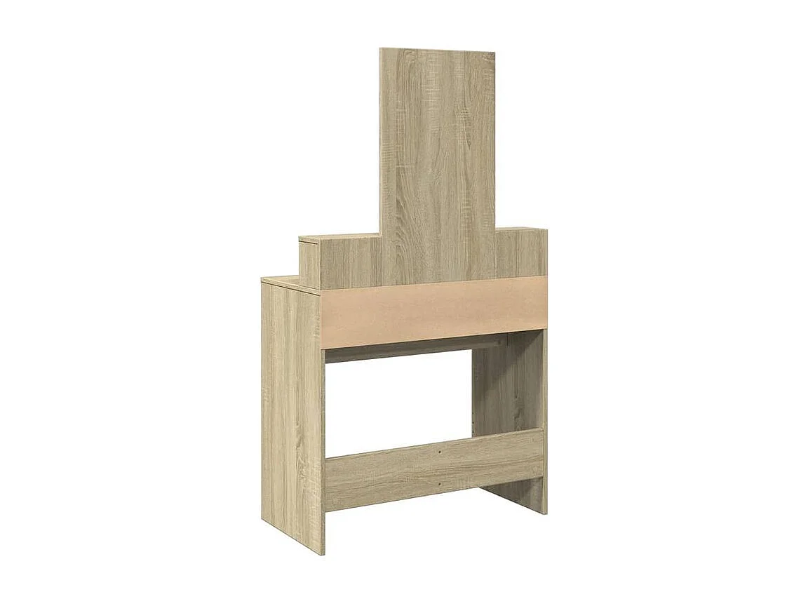 Coiffeuse avec miroir chêne sonoma 80x41x144,5