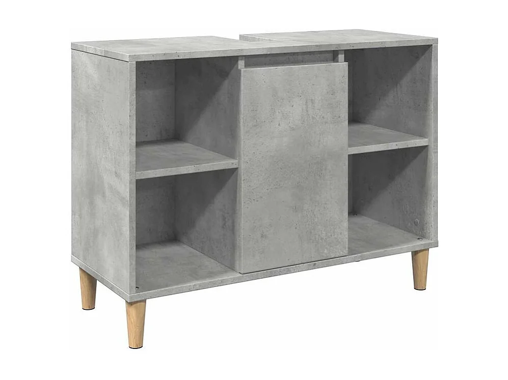 Ensemble de meubles de salle de bain 3 pcs gris béton