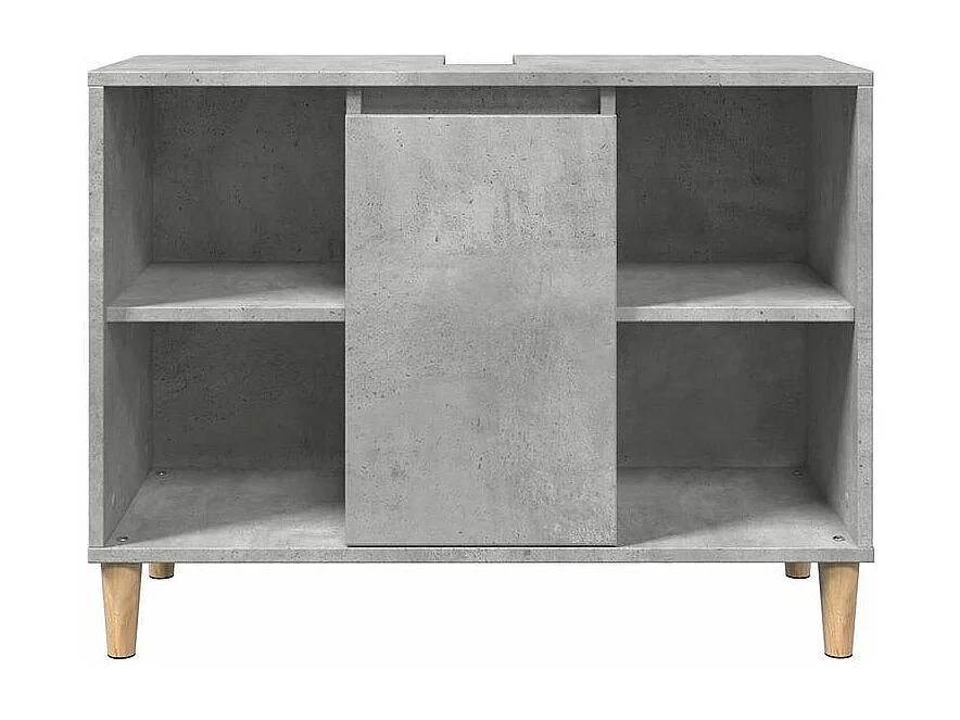 Ensemble de meubles de salle de bain 3 pcs gris béton