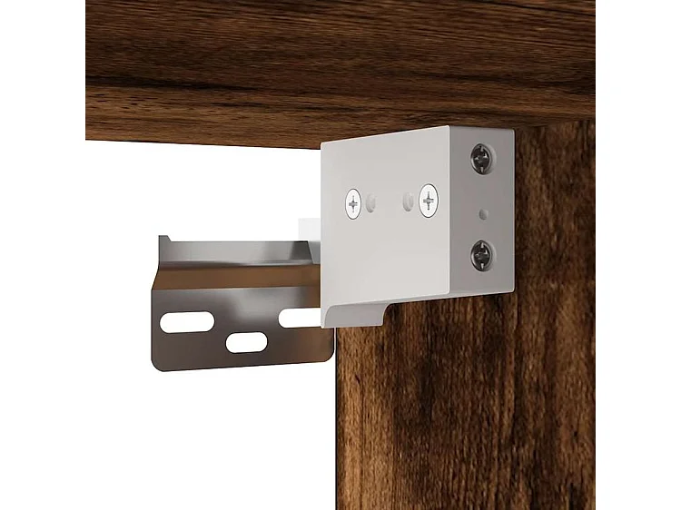 Ensemble de meubles de salle de bain 2 pcs Chêne fumé