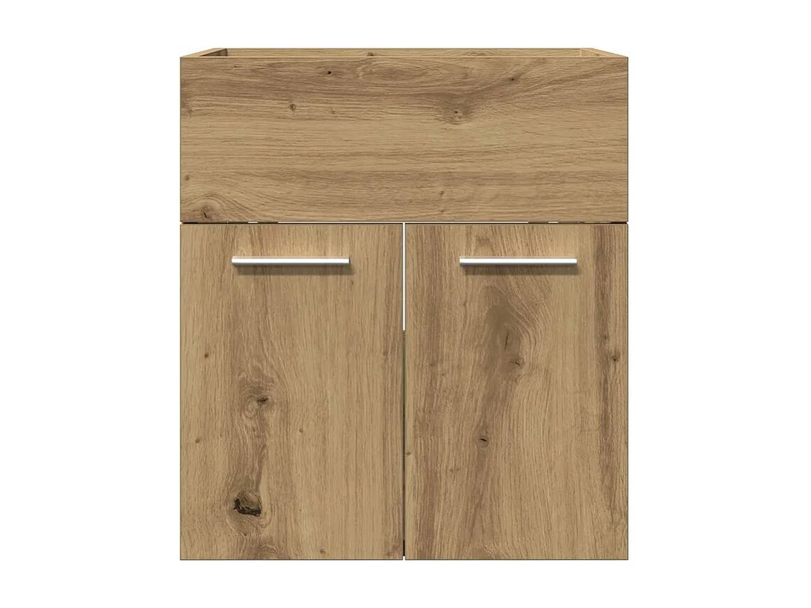 Armoire lavabo de salle de bain chêne artisanal bois ingénierie