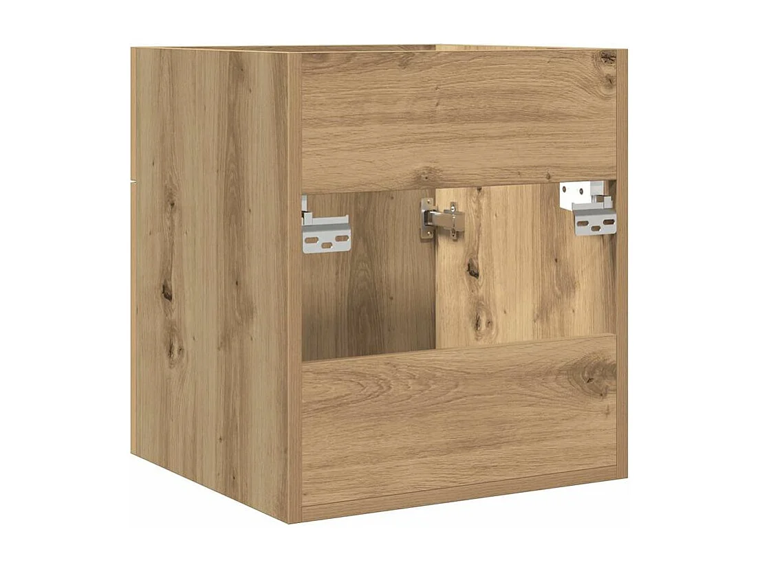 Armoire lavabo de salle de bain chêne artisanal bois ingénierie