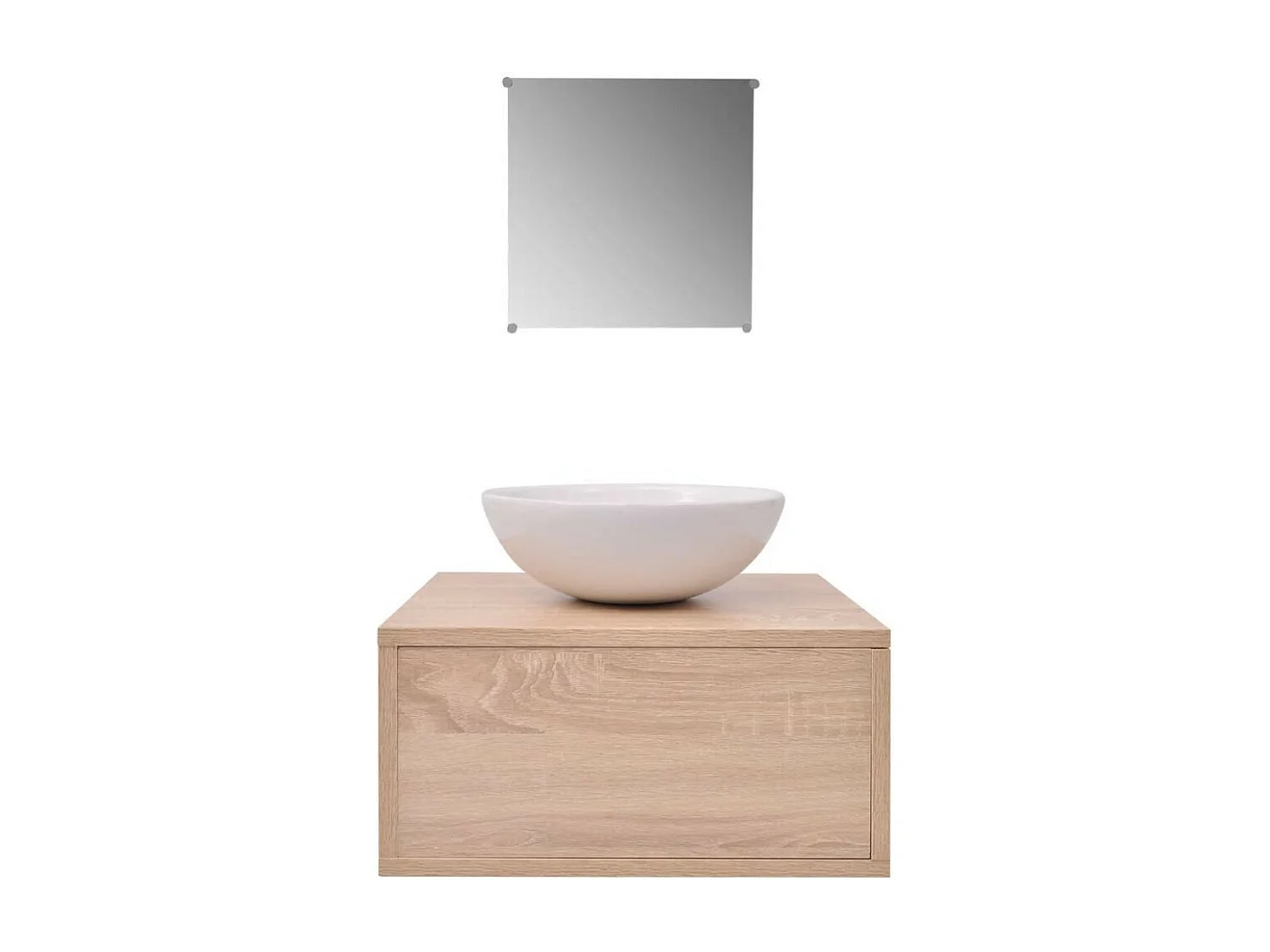 Meubles de salle de bains trois pièces Beige 2