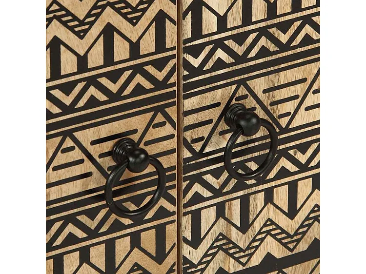 Ensemble de meubles salle de bain 2 pcs bois de manguier massif