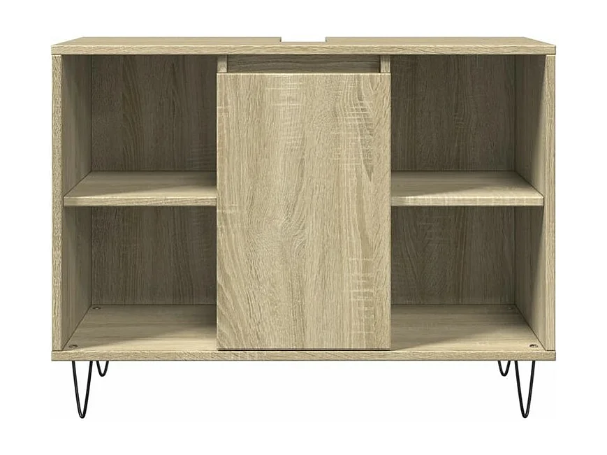 Ensemble de meubles de salle de bain 3 pcs chêne sonoma