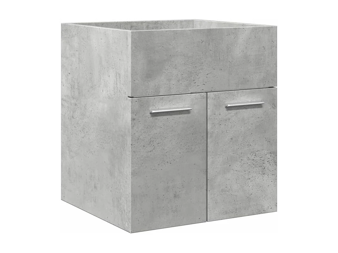 Ensemble de meubles de salle de bain 4 pcs gris béton