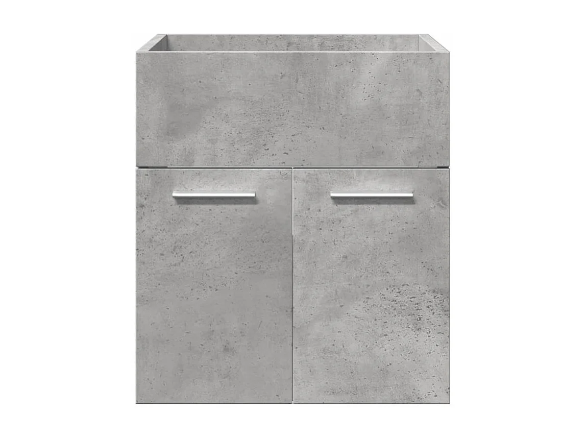 Ensemble de meubles de salle de bain 4 pcs gris béton