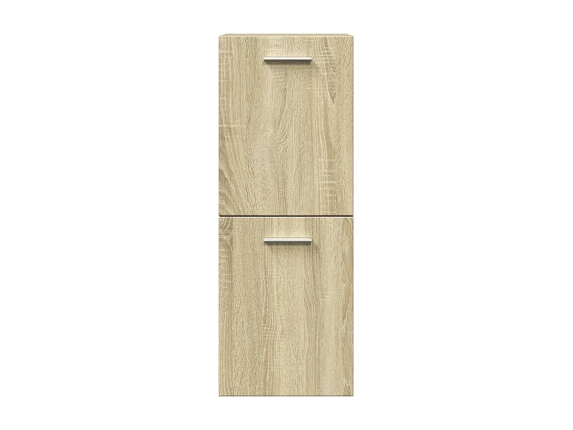 Ensemble de meubles de salle de bain 4 pcs chêne sonoma