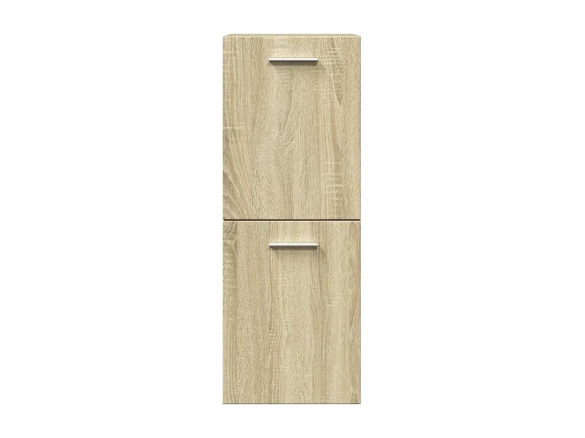 Ensemble de meubles de salle de bain 4 pcs chêne sonoma