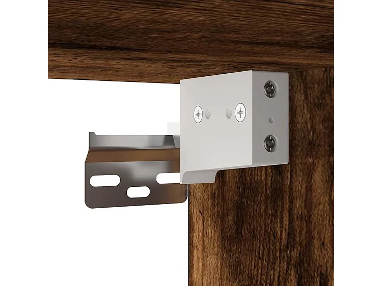 Ensemble de meubles de salle de bain 2 pcs Chêne fumé