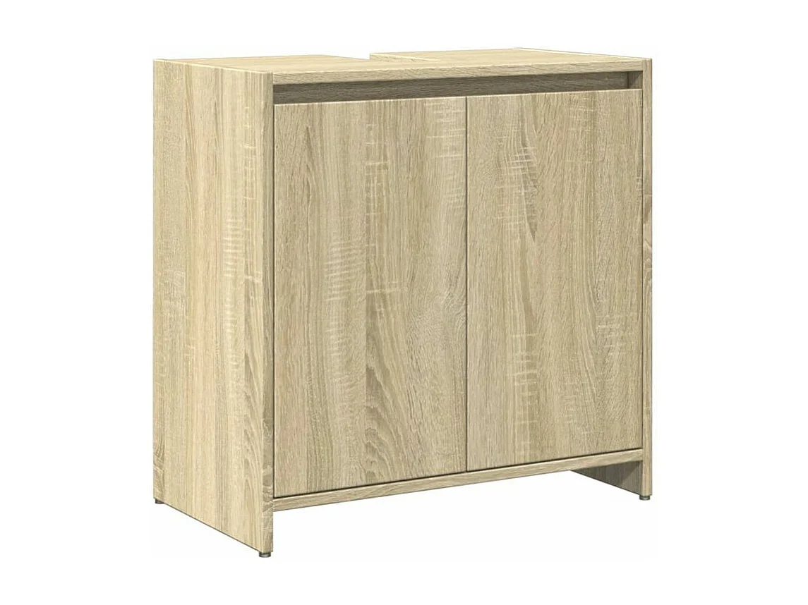 Ensemble de meubles de salle de bain 3 pcs chêne sonoma