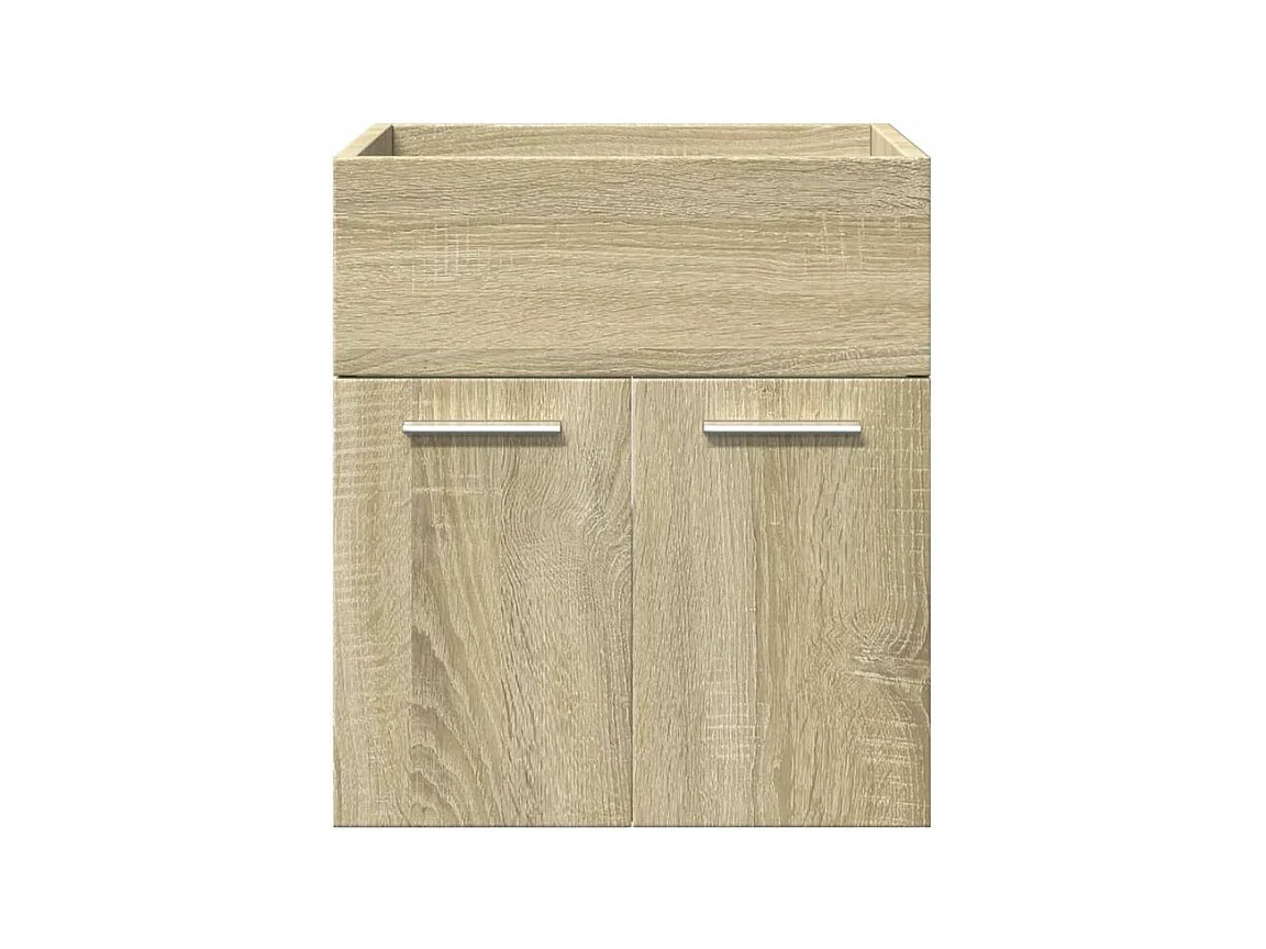 Ensemble de meubles de salle de bain 3 pcs chêne sonoma