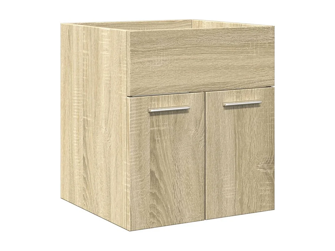 Ensemble de meubles de salle de bain 3 pcs chêne sonoma