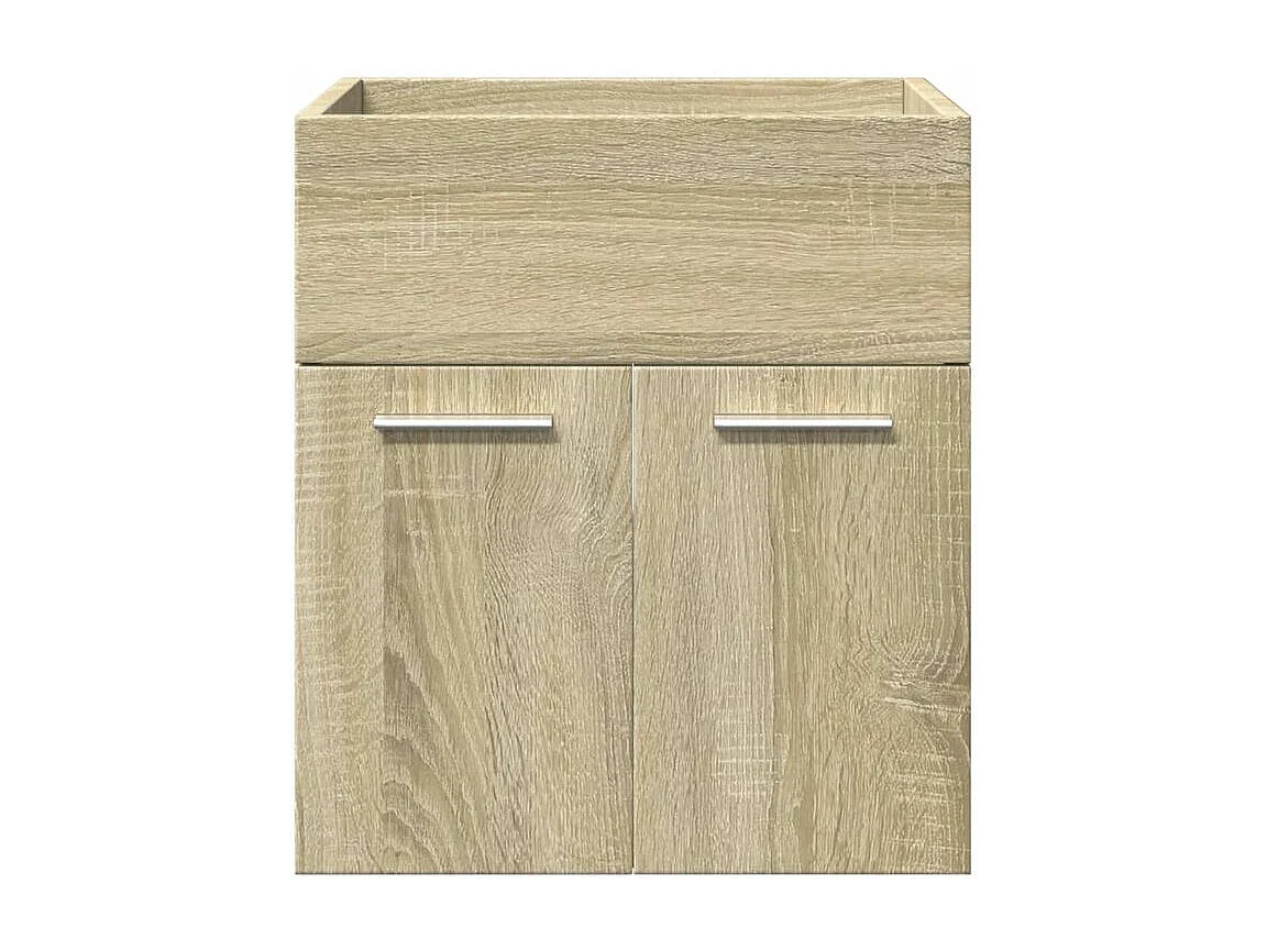 Ensemble de meubles de salle de bain 3 pcs chêne sonoma