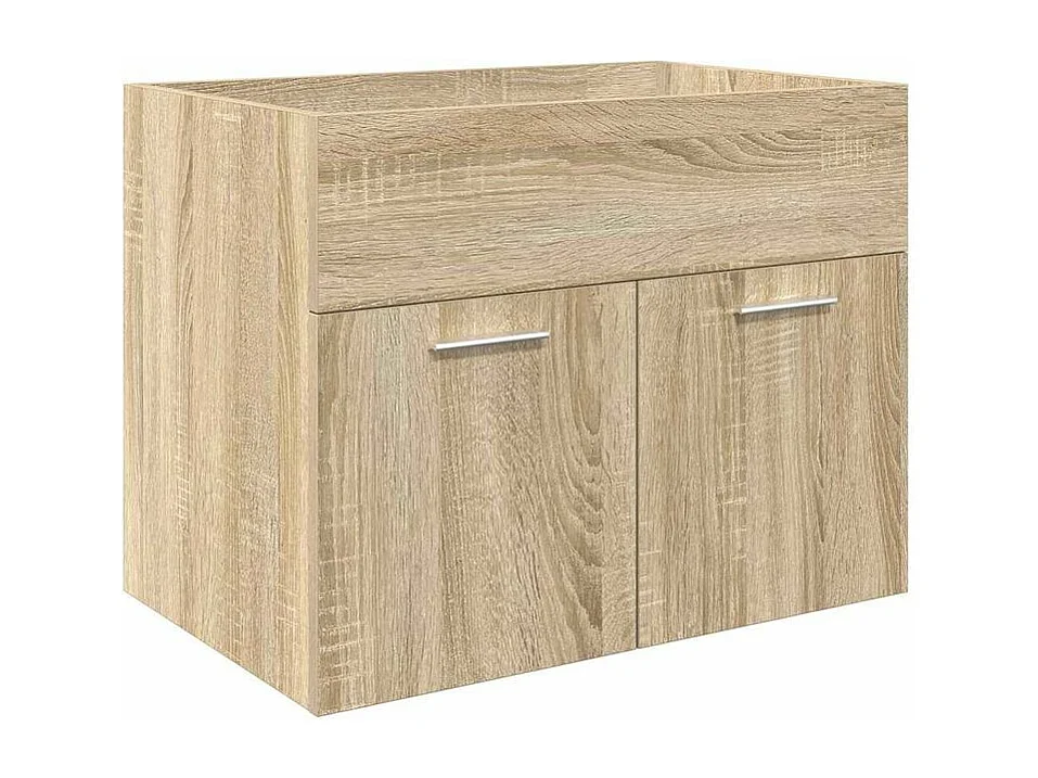 Ensemble de meubles de salle de bain 3 pcs chêne sonoma