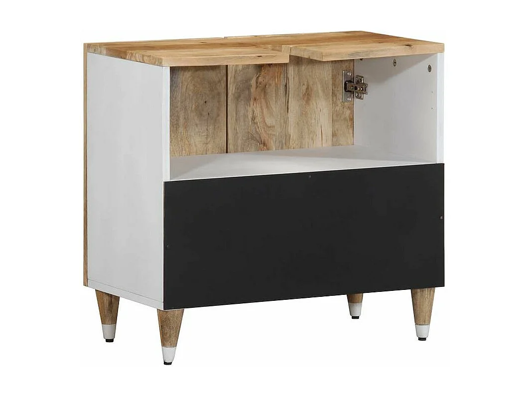 Armoire lavabo de salle de bain bois massif de manguier