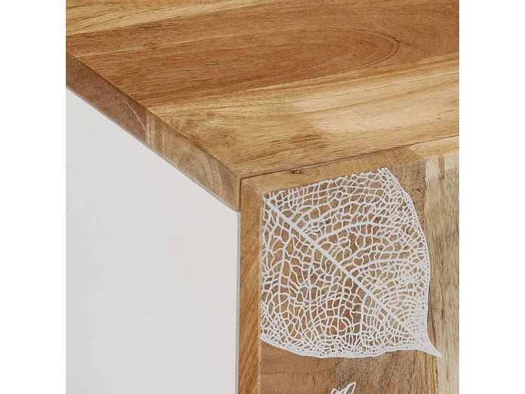 Armoire lavabo de salle de bain bois massif de manguier