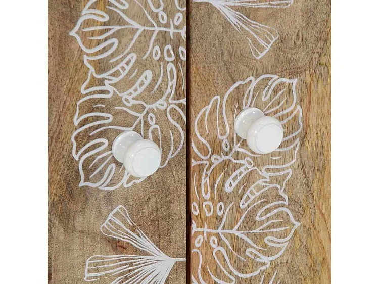 Armoire lavabo de salle de bain bois massif de manguier