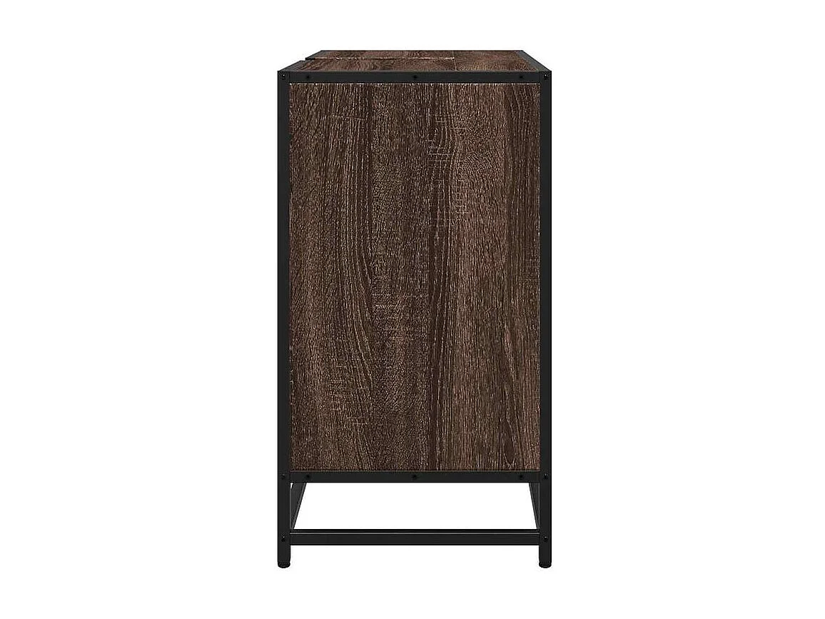 Armoire de lavabo de salle de bain chêne marron 65x33x60