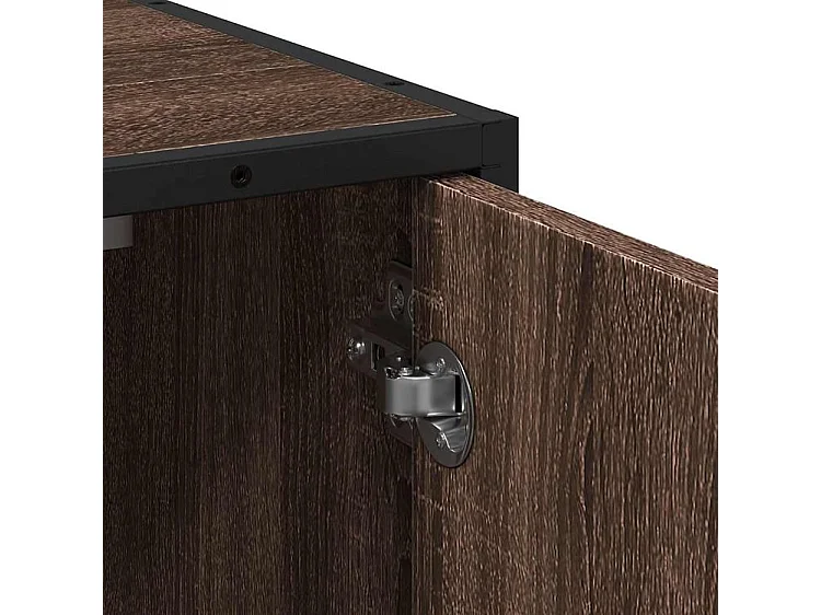 Armoire de lavabo de salle de bain chêne marron 65x33x60