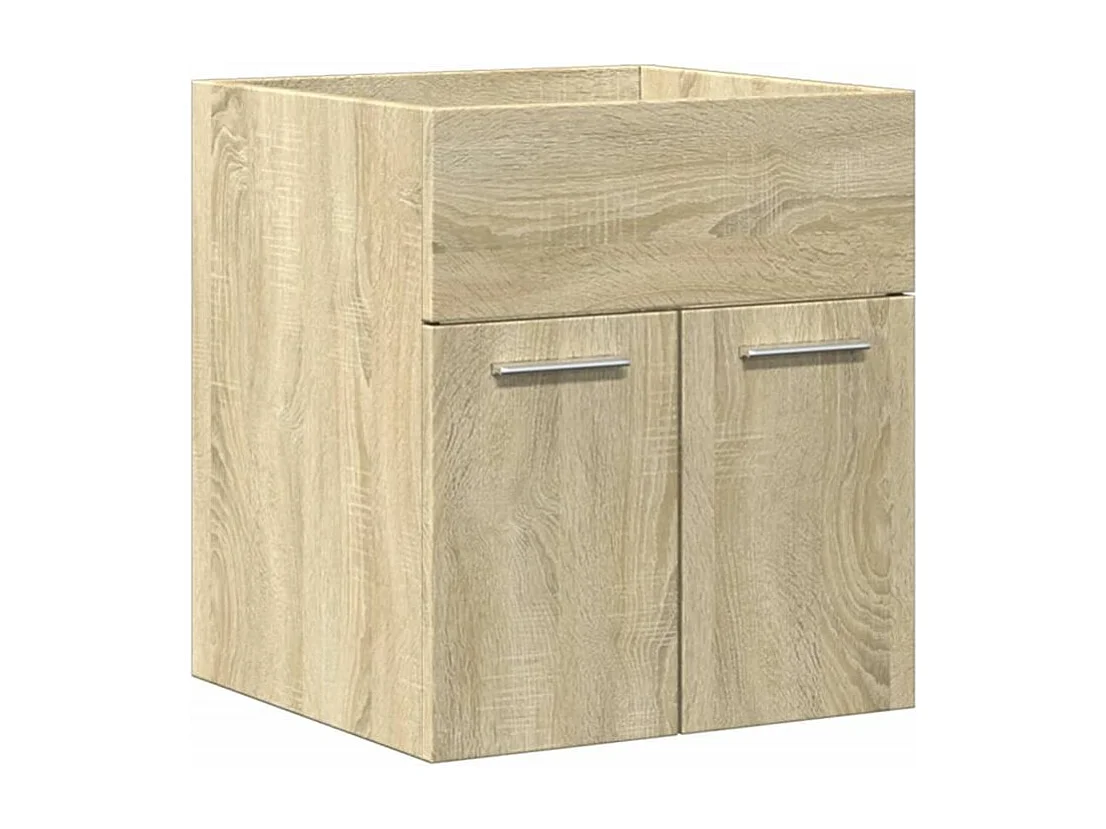 Ensemble de meubles de salle de bain 3 pcs chêne sonoma