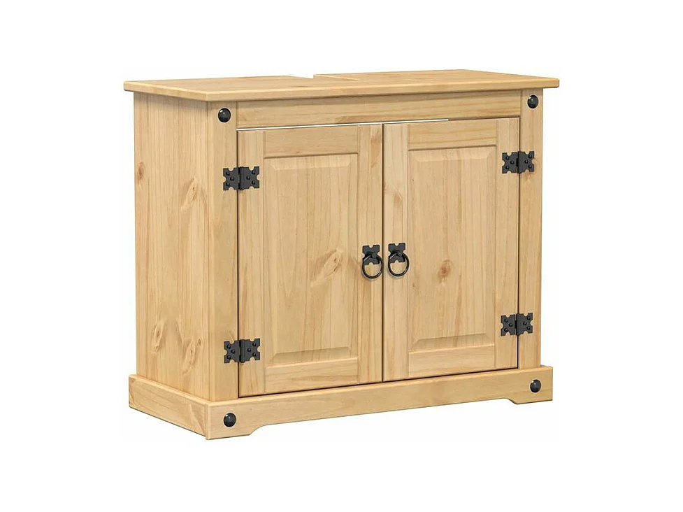 Ensemble de meubles salle de bain 2 pcs Corona bois pin massif