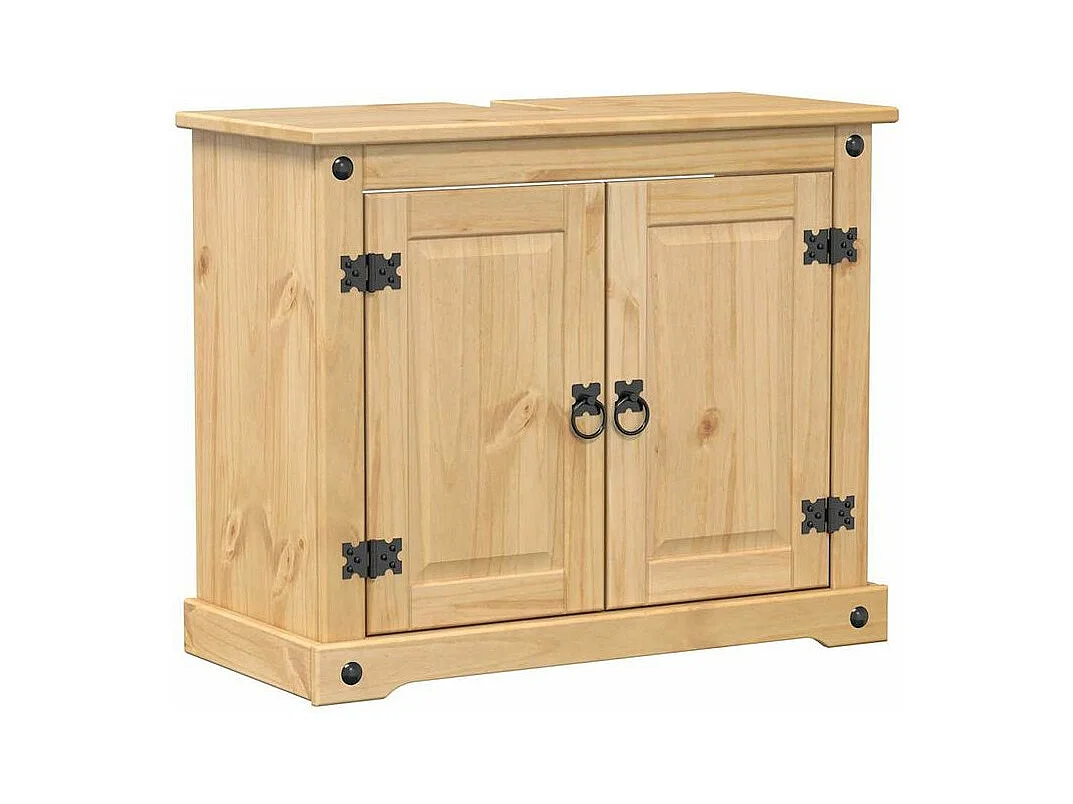 Ensemble de meubles salle de bain 2 pcs Corona bois pin massif