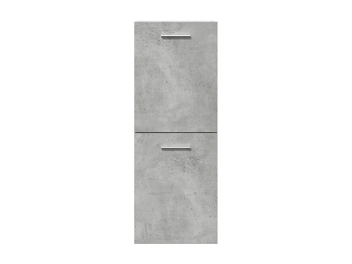 Ensemble de meubles de salle de bain 5 pcs gris béton