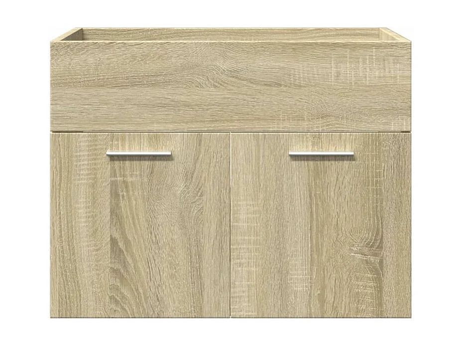 Ensemble de meubles de salle de bain 4 pcs chêne sonoma