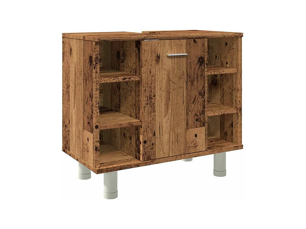 Armoire de salle de bain vieux bois 60x32x53,5