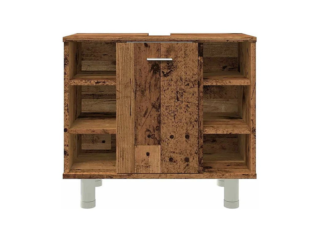 Armoire de salle de bain vieux bois 60x32x53,5