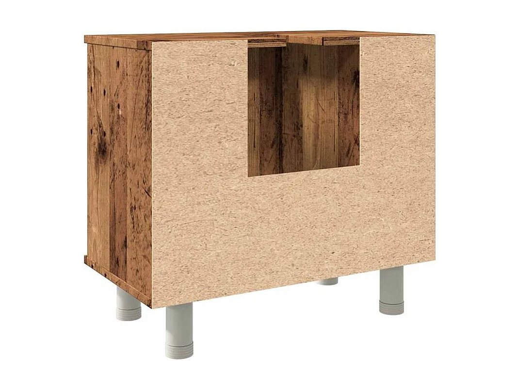 Armoire de salle de bain vieux bois 60x32x53,5