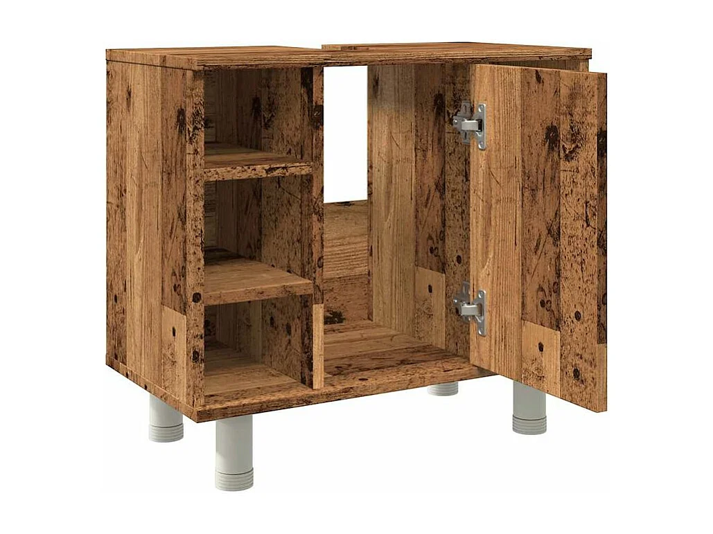 Armoire de salle de bain vieux bois 60x32x53,5