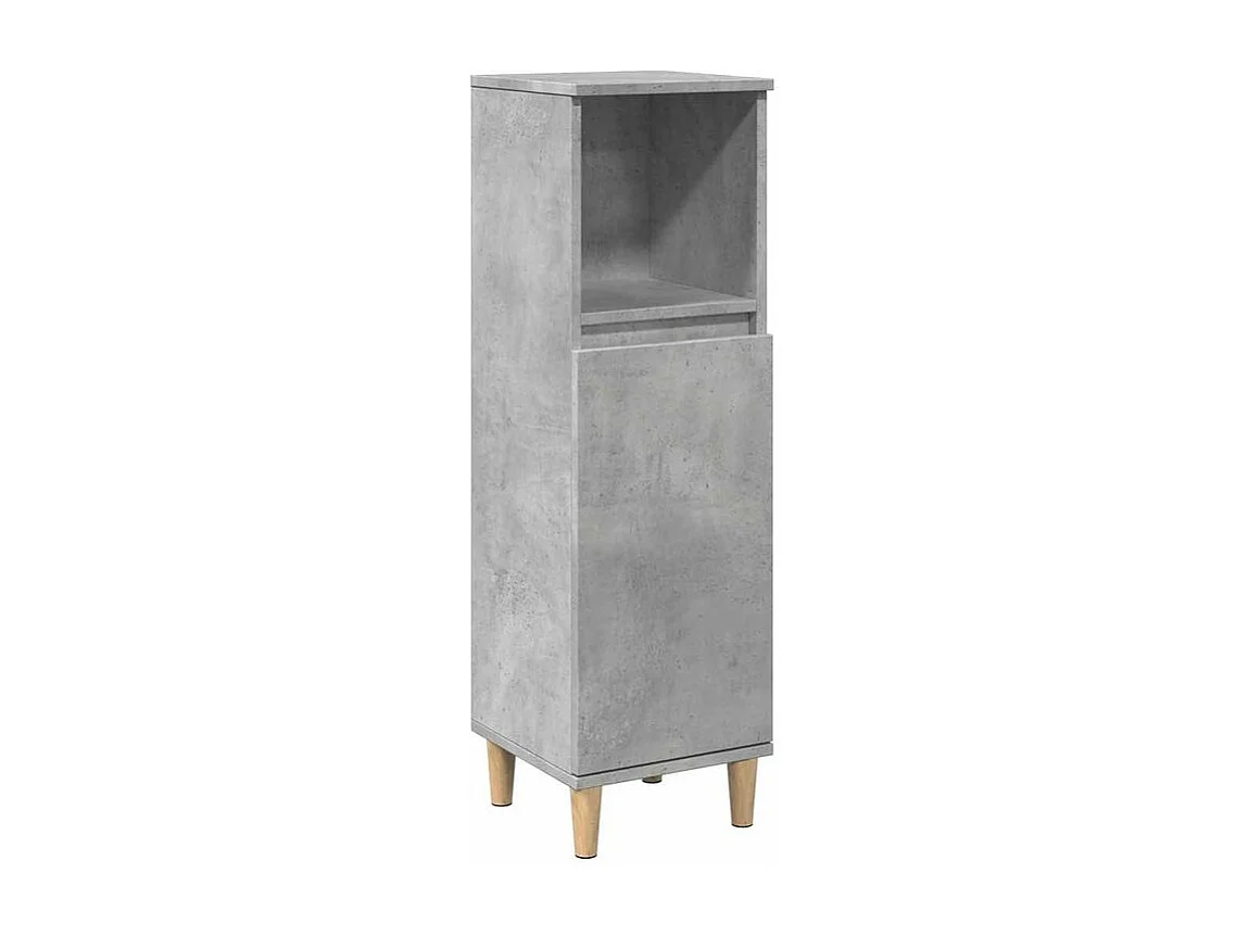 Ensemble de meubles de salle de bain 3 pcs gris béton
