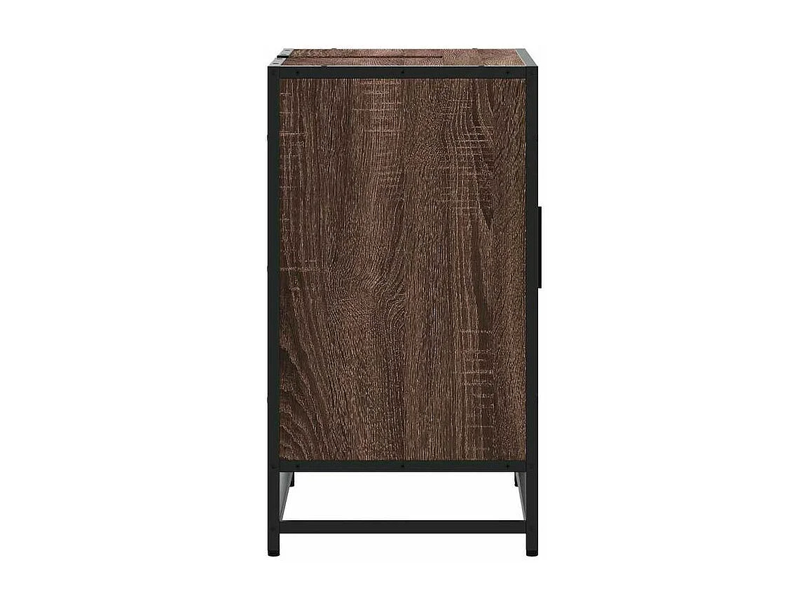 Armoire de lavabo de salle de bain chêne marron 65x33x60