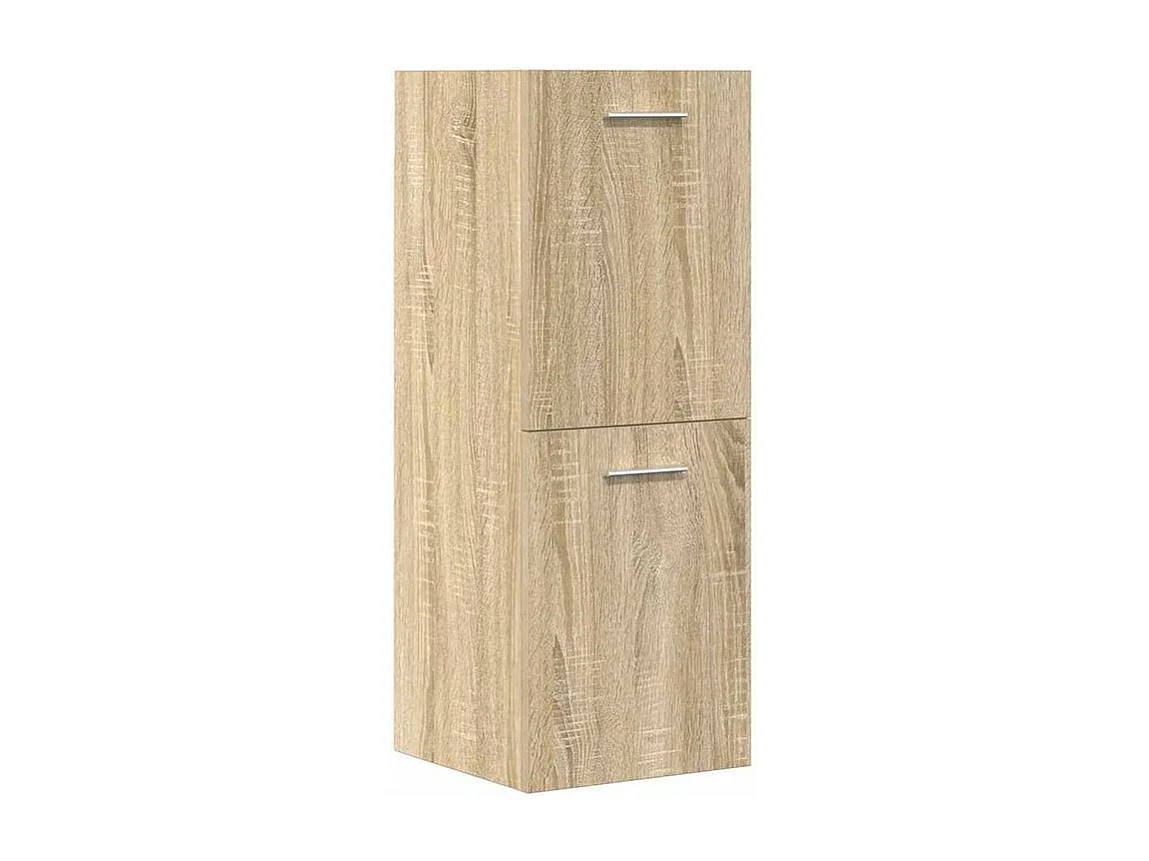 Ensemble de meubles de salle de bain 4 pcs chêne sonoma