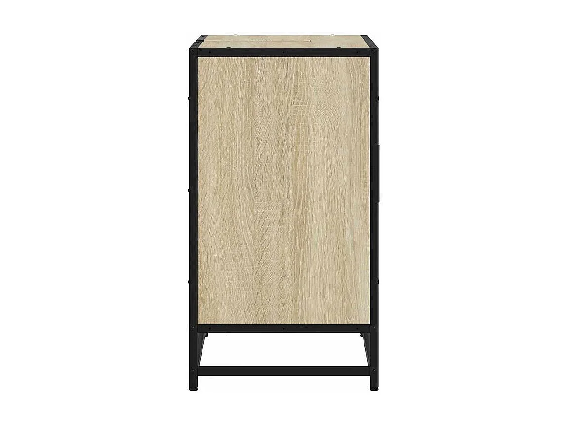 Armoire lavabo de salle de bain chêne sonoma bois d'ingénierie