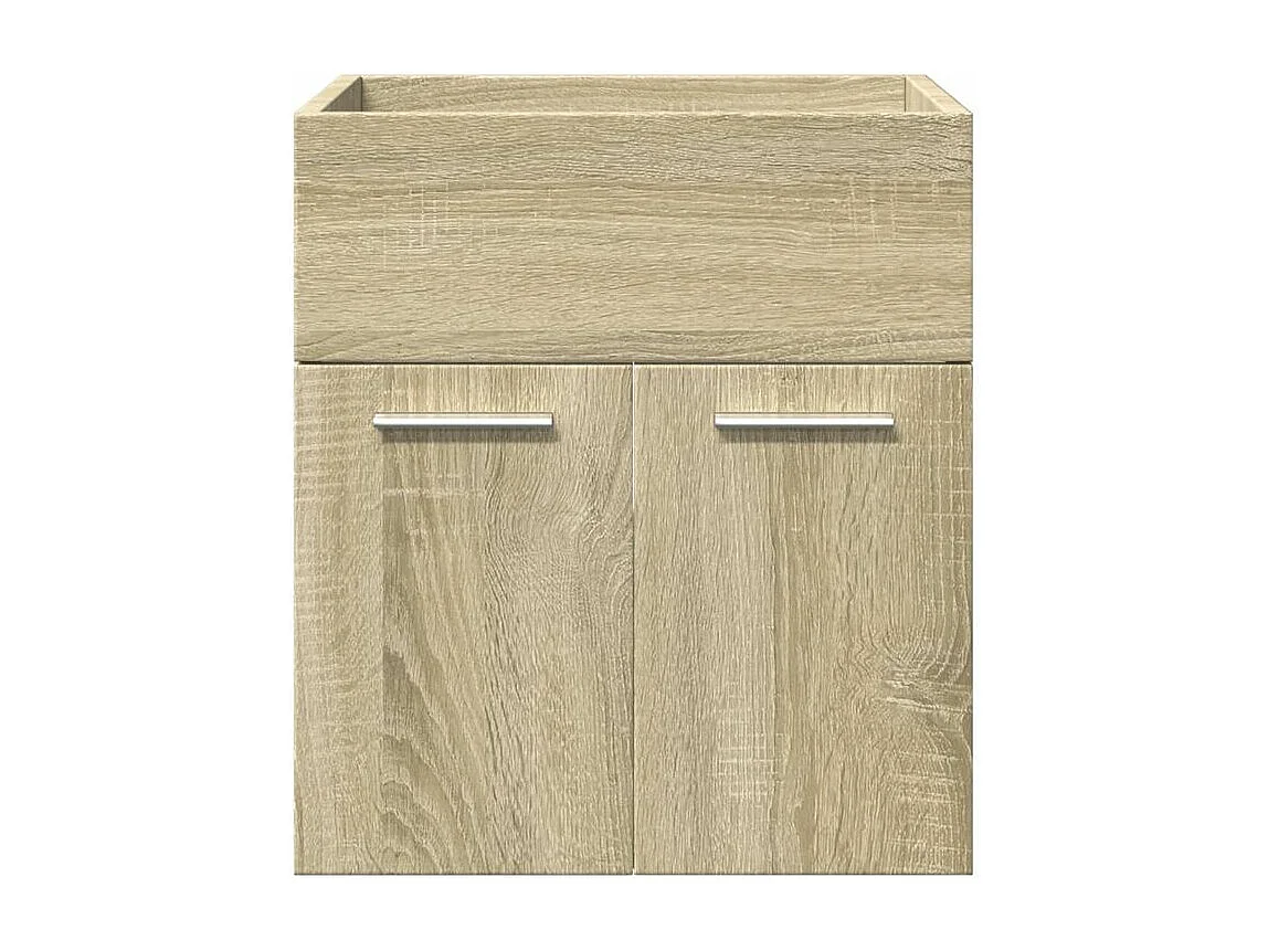 Ensemble de meubles de salle de bain 4 pcs chêne sonoma