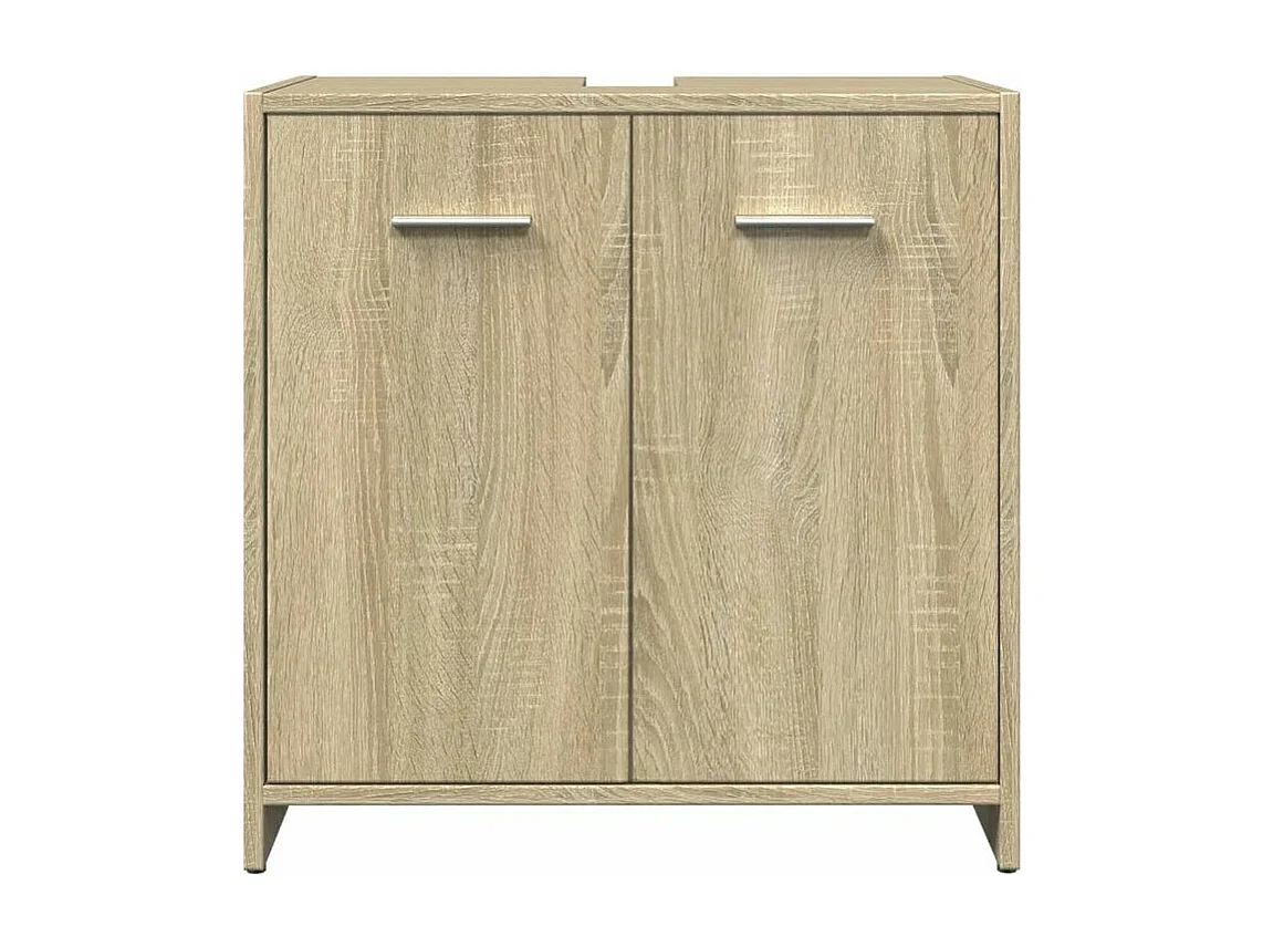 Ensemble de meubles de salle de bain 3 pcs chêne sonoma