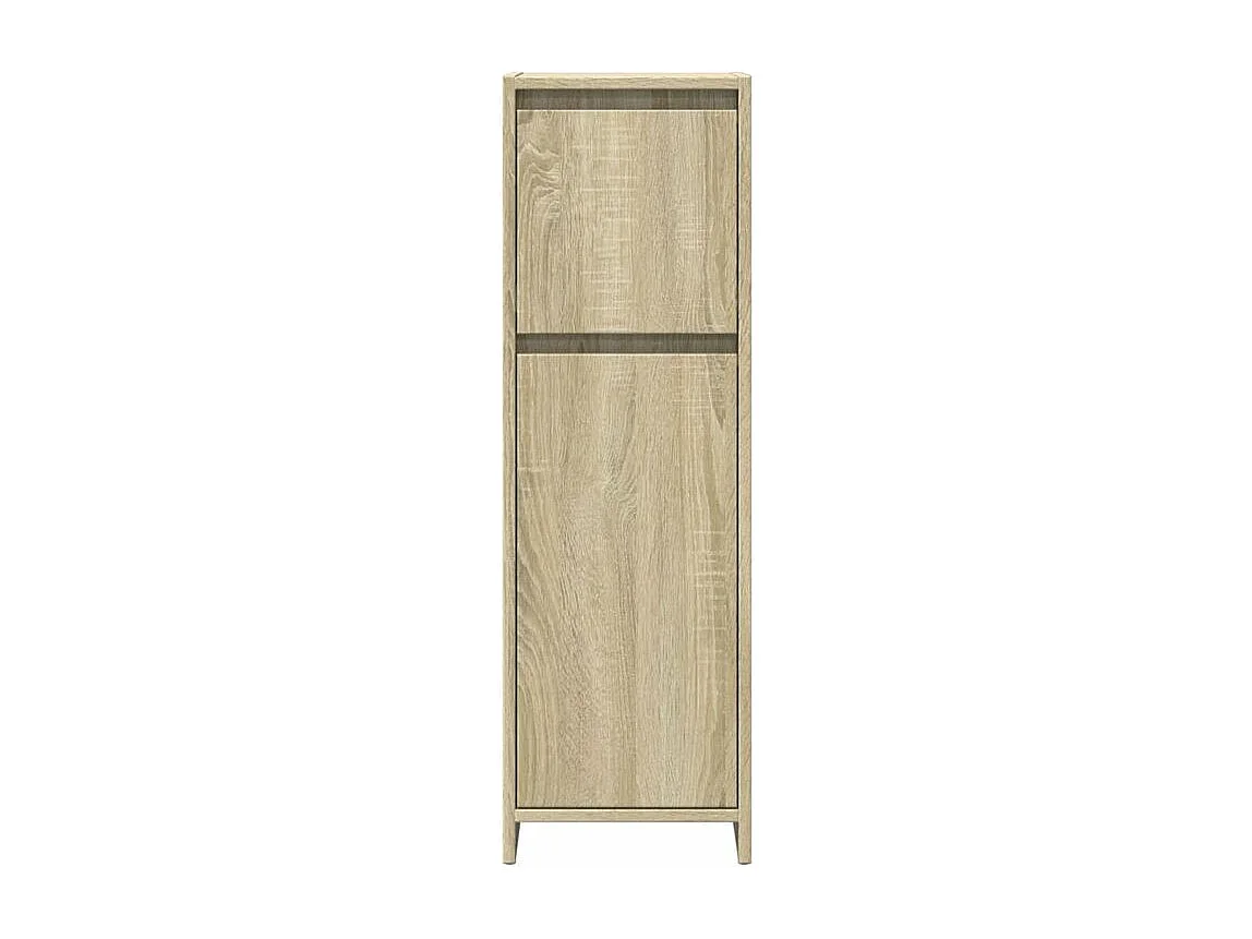 Ensemble de meubles de salle de bain 3 pcs chêne sonoma