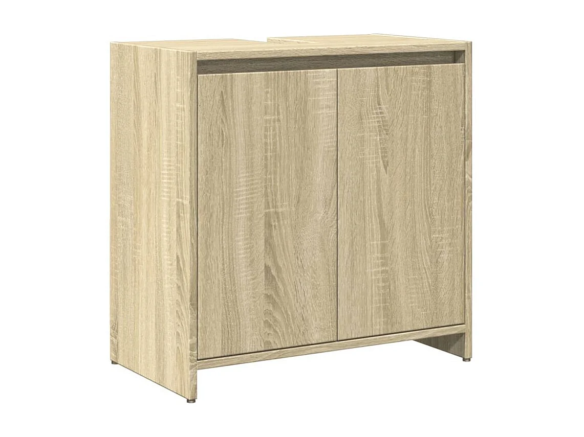 Ensemble de meubles de salle de bain 3 pcs chêne sonoma