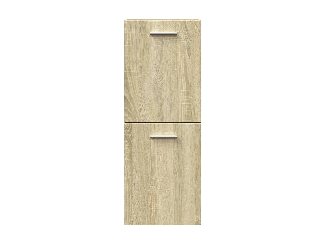 Ensemble de meubles de salle de bain 5 pcs chêne sonoma