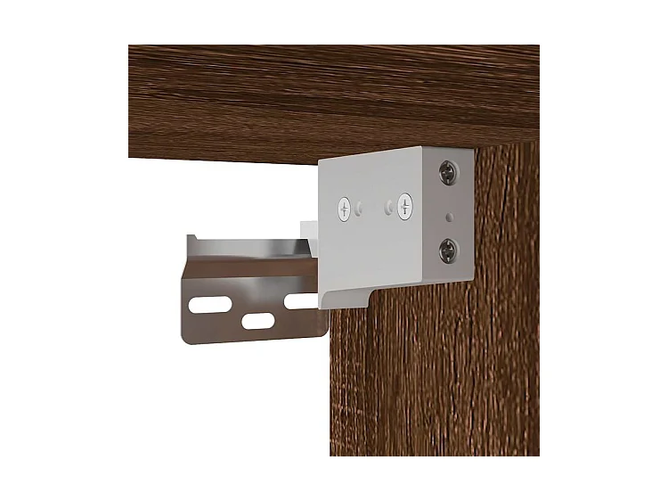 Ensemble de meubles de salle de bain 2 pcs Chêne marron